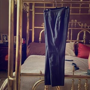 Gray pin striped slacks